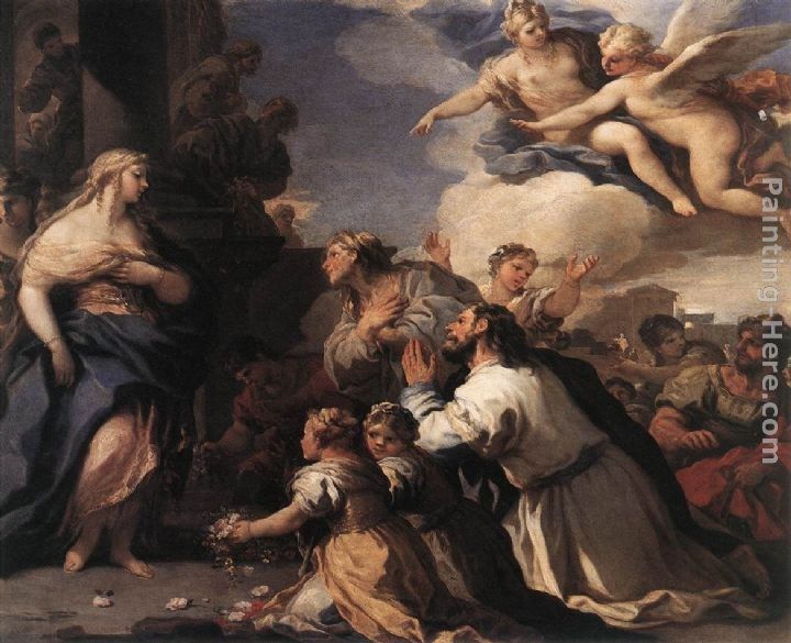 Luca Giordano Psyche Honoured by the People
